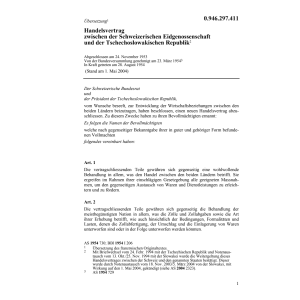 Handelsvertr.CH-Tschechoslowakischen Rep
