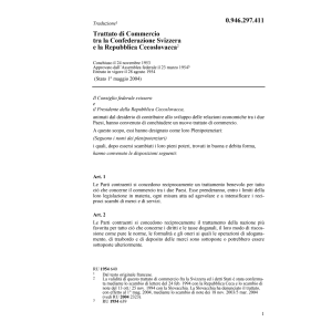Trattato CH-Rep. Cecoslovacca