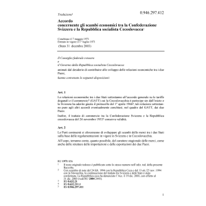 Acc.CH-Rep. Cecoslovacca scambi