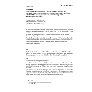 Prot. zu Handelsabk Tunesien