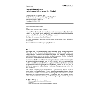 Handelsübereink. Türkei
