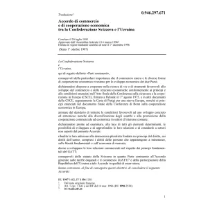 Acc. commercio Svizzera - Ucraina