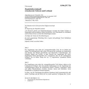 Handelsübereink. Lettland