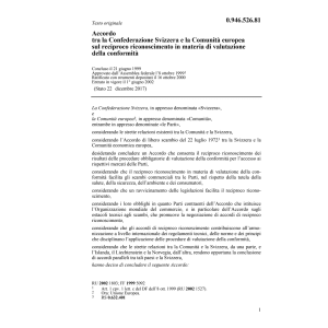 Acc.CE materia in valutazione conformità