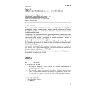 Acc. Fondo comune per prodotti di base