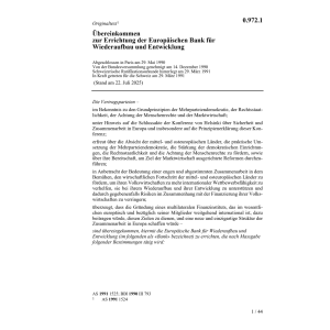 Uebereink. Errichtung Europ. Bank