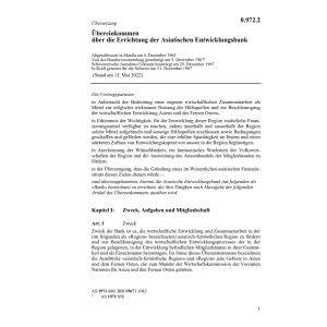 Uebereink. Erricht. Asiat.Entwickl.bank