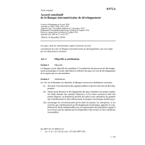Ac. Banque interaméricaine développement