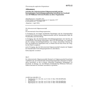 Abk Internat.Entwicklungsorg. Geschenk