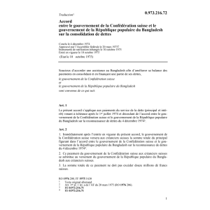Acc.CH-Bangladesh consolidation dettes