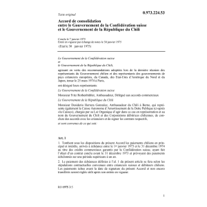Ac. de consolidation Chili