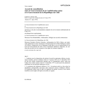 Ac. de consolidation Chili