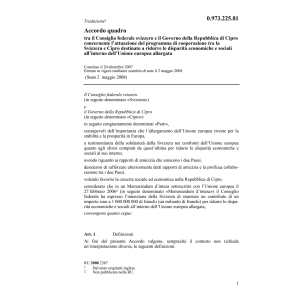 Accordo quadro CH-Cipro UE