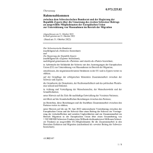 Rahmenabk 31.10.22 Schweiz Br Reg Zypern