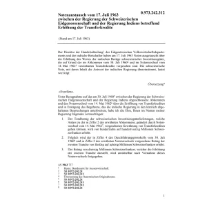 Notenaustausch Indien Erhöh.Transferkred