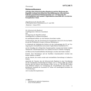 Rahmenabk. CH-Lettland Ungleichheiten
