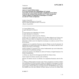 Acc. Cfs République Lettonie