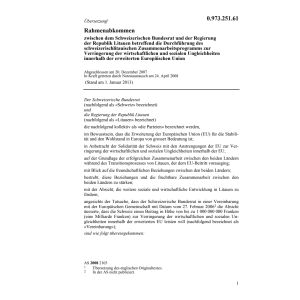 Rahmenabk. CH-Rep.Litauen Ungleichheiten