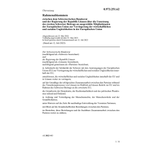 Rahmenabkommen Litauen Ungleichheiten EU