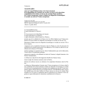 Accord-cadre Lituanie disparités UE
