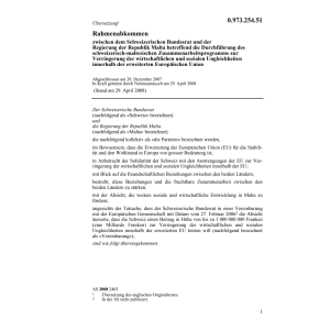 Rahmenabkommen CH-Malta EU