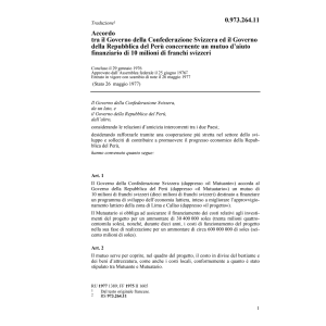 Acc. Perù mutuo d'aiuto finanziario