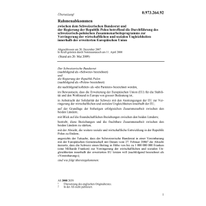 Rahmenabk. CH-Polen Ungleichheiten