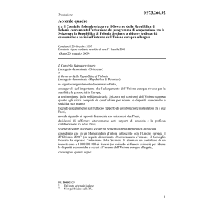 Accordo quadro CH-Polonia disparità