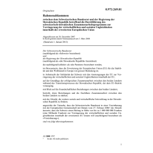 Rahmenübereink.Slowakei Ungleichheiten
