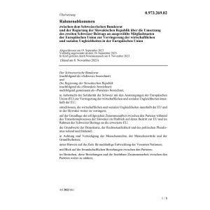 Rahmenabkommen Slowakischen Republik