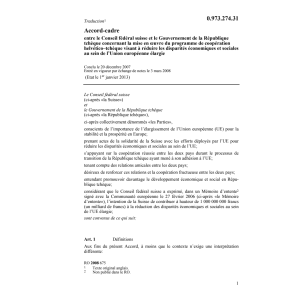 Acc.cadre CH-Rép.tchèque disparités