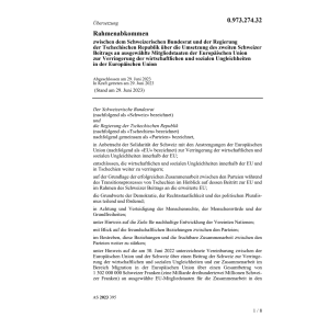 Rahmenabk. Schweiz. Br Tschechischen Rep