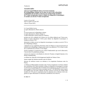 Acc. Cfs Gouv. Rép. tchèque mise oeuvre