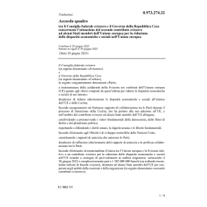 Ac. Cfs Governo Repubblica Ceca attuazio