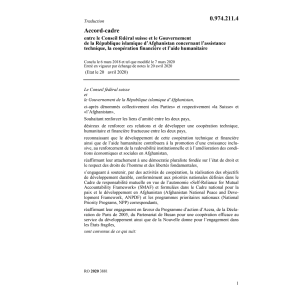 Ac.-cadre Afghanistan aide humanitaire