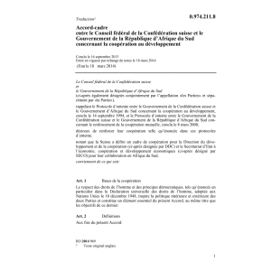 Acc.CH-Rép.Afriq.Sud coop.développement