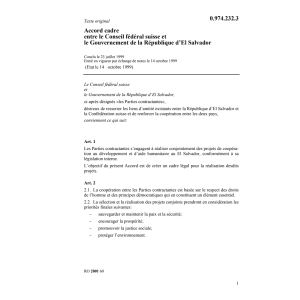 Accord cadre République El Salvador