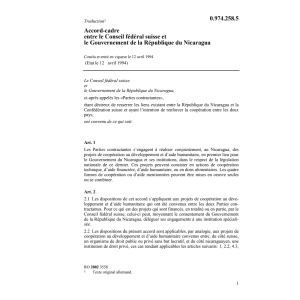 Acc. CH-Rép. du Nicaragua