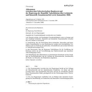 Abk Tadschikistan techn. Zusammenarbeit