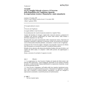 Ac Tagikistan cooperazione tecnica