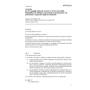 Acc Albania protezione investimenti
