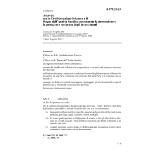 Acc. CH-Regno Arabia reciproca investim.