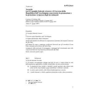 Acc.CH-Azerbaigian reciproca invest.