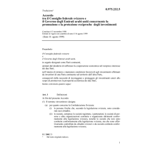 Ac Emirati arabi protezione investimenti