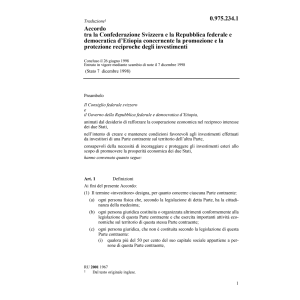 Ac. Etiopia protezione investimenti