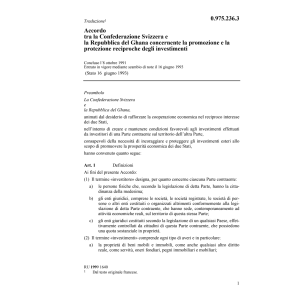 Acc Ghana reciproche degli investimenti