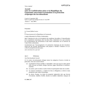 Acc Guatemala protection investissements