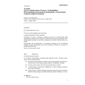 Ac Gutatemala protezione investimenti