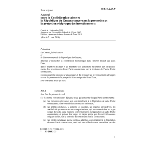 Acc. 13.12.05 Conf. suisse Rép. Guyana