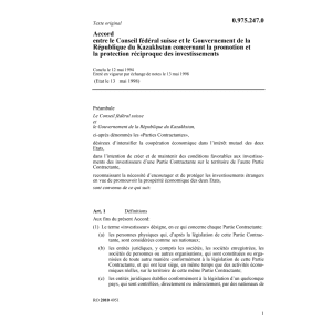Acc. CH-Kazakhstan protection invest.